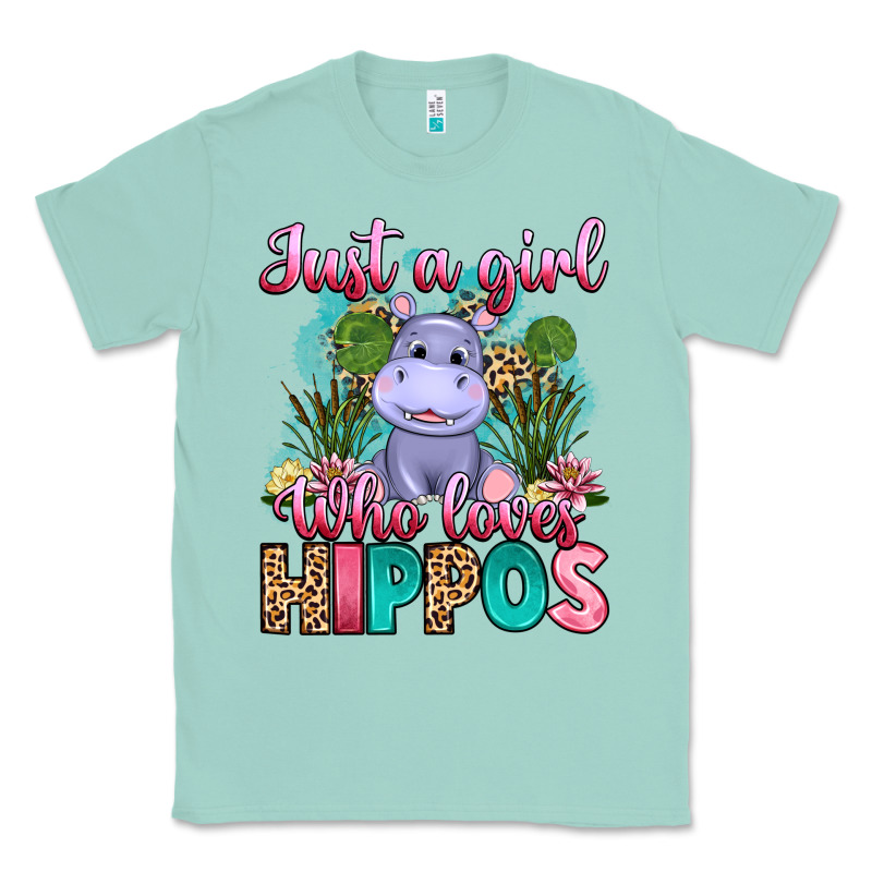 Just A Girl Who Loves Hippos Classic Tee by Artiststas | Teevron