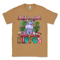 Toasted Coconut just a girl who loves hippos Classic Tee - Artiststas