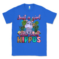 True Royal just a girl who loves hippos Classic Tee - Artiststas