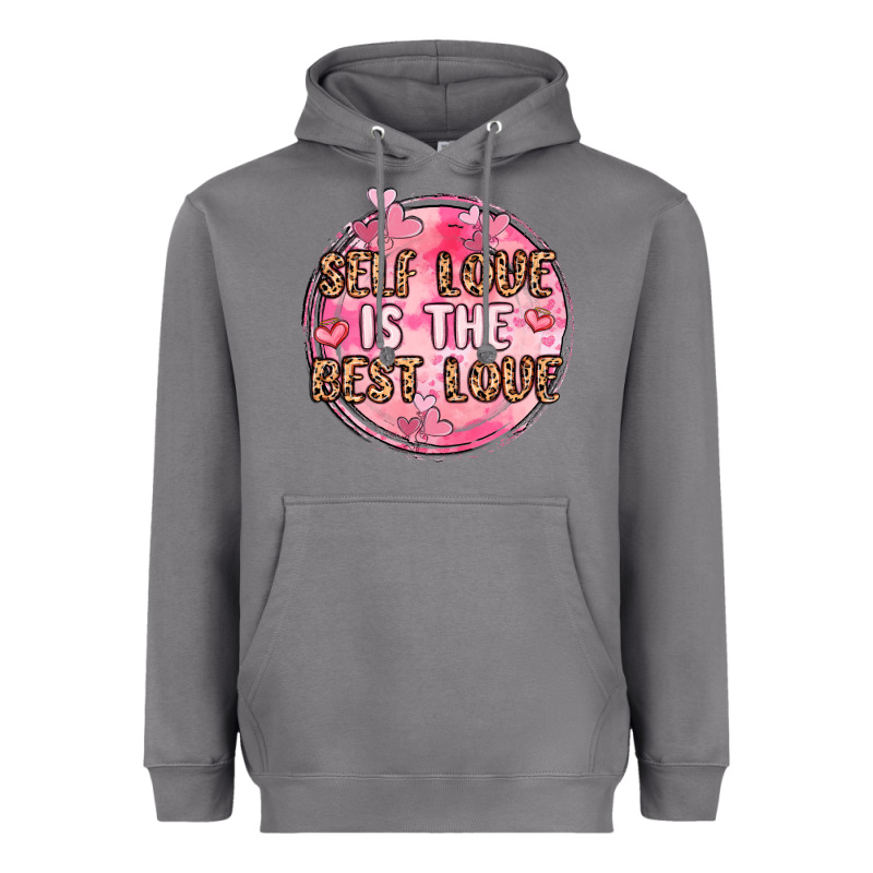 Self Love Is The Best Love Heavyweight Hoodie by MaliasSmallBusiness | Teevron