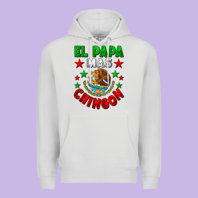 El Papa Mas Chingon Mexican Flag Premium Hoodie Designed By Lillyallendesigns