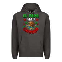 Smoke El Papa Mas Chingon Mexican Flag Premium Hoodie - LillyAllenDesigns
