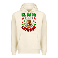 Tofu El Papa Mas Chingon Mexican Flag Premium Hoodie - LillyAllenDesigns