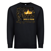 Black december queen faith and favor living my blessed l Premium Sweatshirt - MaliasSmallBusiness