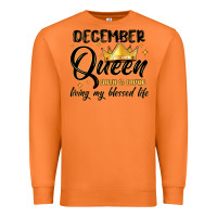 Carrot december queen faith and favor living my blessed l Premium Sweatshirt - MaliasSmallBusiness