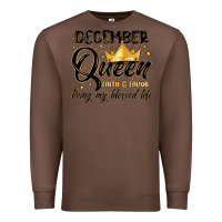Chestnut december queen faith and favor living my blessed l Premium Sweatshirt - MaliasSmallBusiness