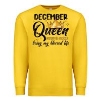 Lemon december queen faith and favor living my blessed l Premium Sweatshirt - MaliasSmallBusiness