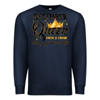Navy december queen faith and favor living my blessed l Premium Sweatshirt - MaliasSmallBusiness