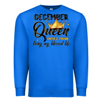 True Royal december queen faith and favor living my blessed l Premium Sweatshirt - MaliasSmallBusiness