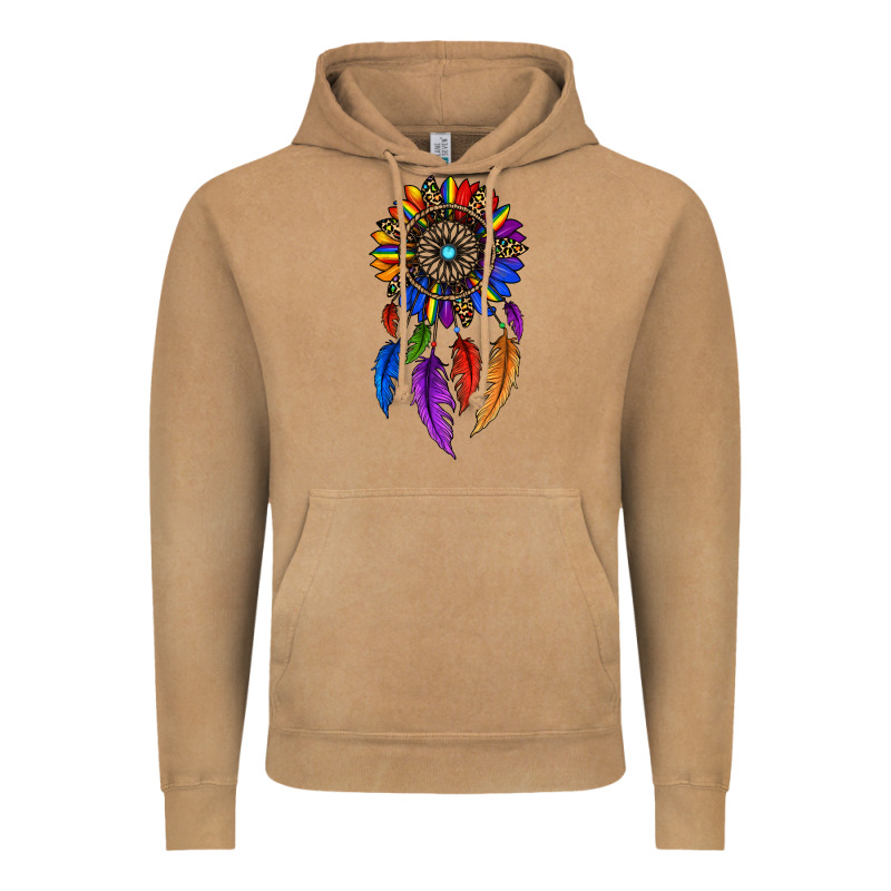 Pride Sunflower Dreamcatcher Vintage Hoodie by JahusDesignShop | Teevron