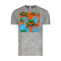 Cloud Rock funny frogs seamless pattern Vintage Tee - HRA Design Shop
