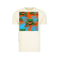 Vintage Arctic funny frogs seamless pattern Vintage Tee - HRA Design Shop