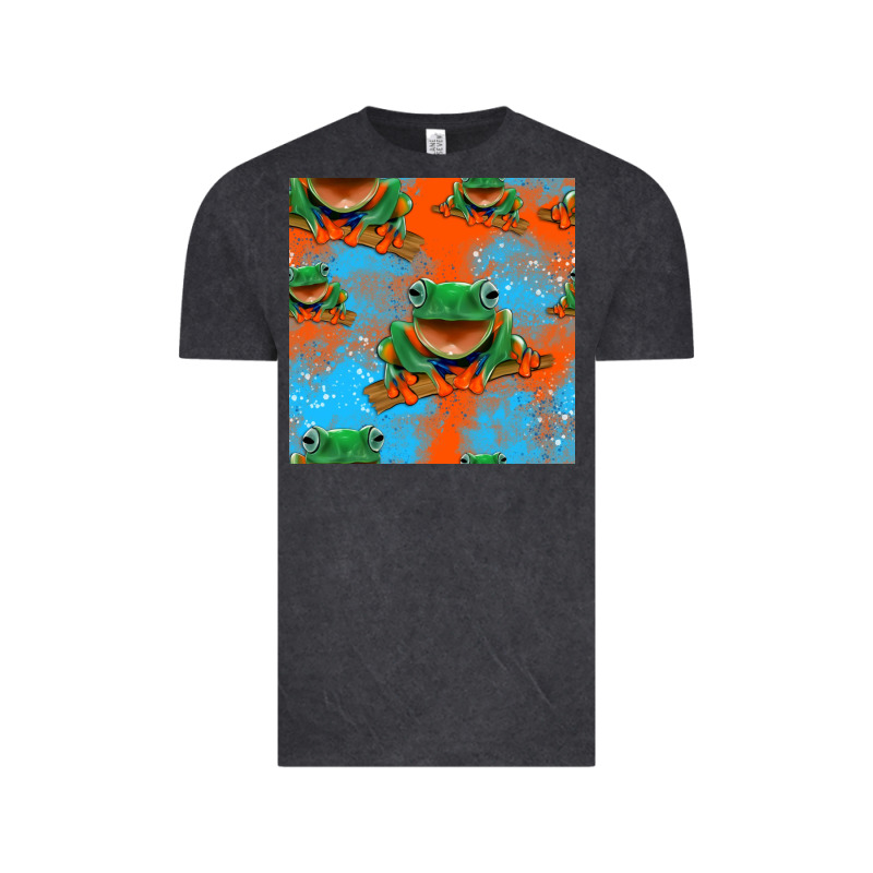 Funny Frogs Seamless Pattern Vintage Tee by HRA Design Shop | Teevron