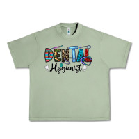 Oil Green dental hygienist Urban Heavy Tee - CowhideDigitalArt