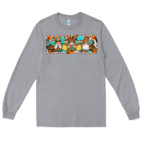 Heather Grey Fall Gnomes Long Sleeve Tee - Artiststas