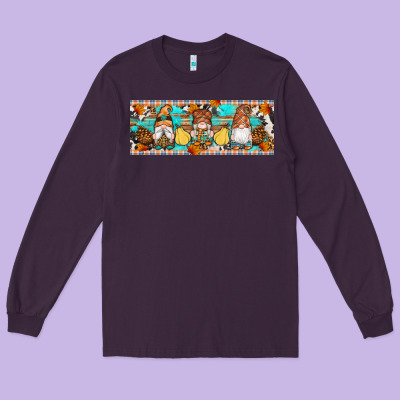 Fall Gnomes Long Sleeve Tee Designed By Artiststas