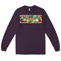 Plum Fall Gnomes Long Sleeve Tee - Artiststas