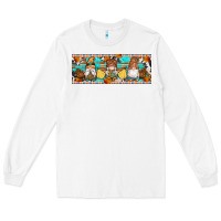 White Fall Gnomes Long Sleeve Tee - Artiststas