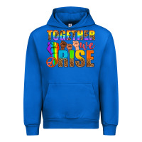 Cobalt LGBTQ+ together we rise Urban Hoodie - NancyCooperArtShop