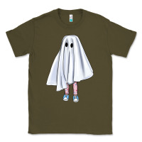 Army Green cute ghost Classic Tee - BundleAndBundleShop