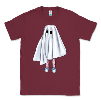 Burgundy cute ghost Classic Tee - BundleAndBundleShop