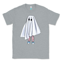Heather Grey cute ghost Classic Tee - BundleAndBundleShop