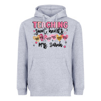 Heather Grey teaching sweet hearts Heavyweight Hoodie - MaliasSmallBusiness
