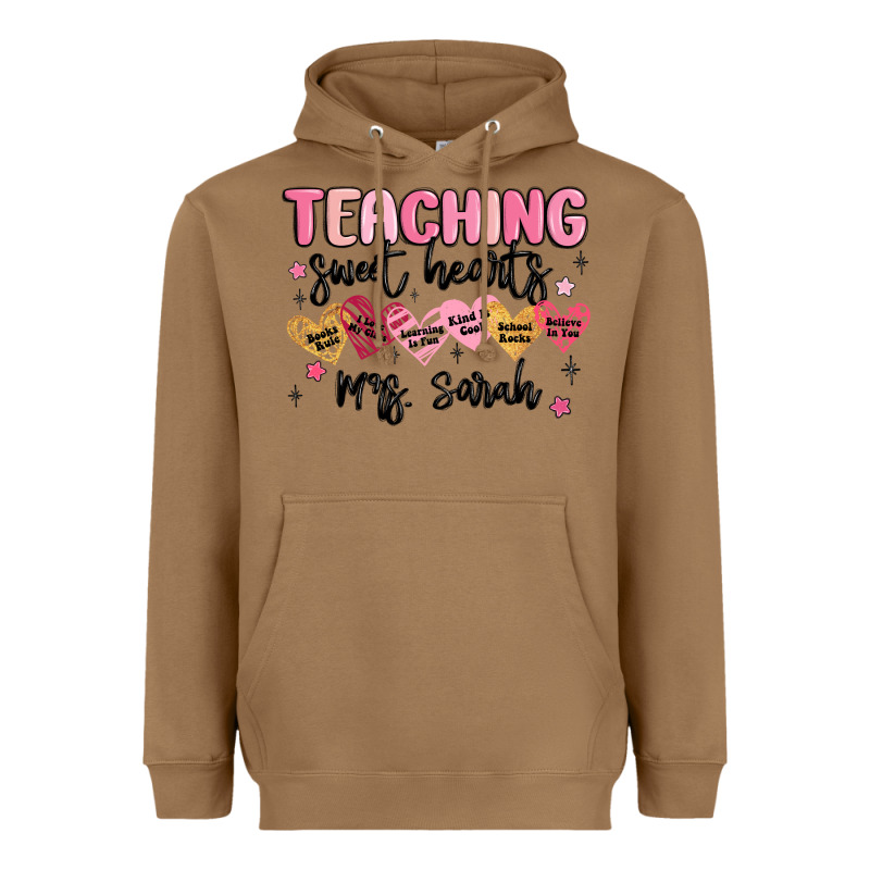 Teaching Sweet Hearts Heavyweight Hoodie by MaliasSmallBusiness | Teevron