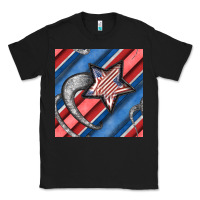 Black stripes & stars seamless pattern Classic Tee - BundleAndBundleShop