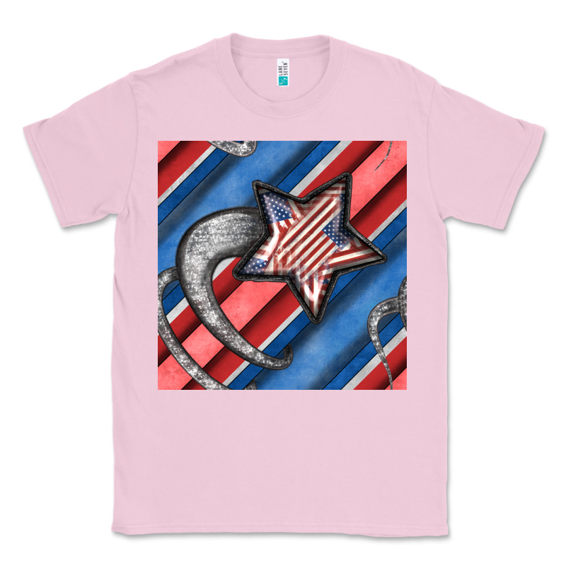 Stripes & Stars Seamless Pattern Classic Tee by BundleAndBundleShop | Teevron