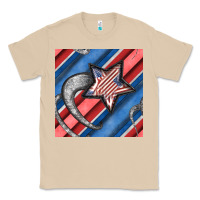 Mushroom stripes & stars seamless pattern Classic Tee - BundleAndBundleShop