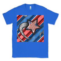 True Royal stripes & stars seamless pattern Classic Tee - BundleAndBundleShop