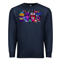 Navy gaming coffee cups Premium Sweatshirt - NancyCooperArtShop