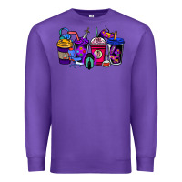 Purple gaming coffee cups Premium Sweatshirt - NancyCooperArtShop