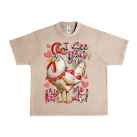 French Oak i see you chicken me out Urban Heavy Tee - RacoonDesign