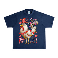 Navy i see you chicken me out Urban Heavy Tee - RacoonDesign