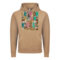 Vintage Coffee i run on caffeine and kisses mothers day Vintage Hoodie - texasbilliewilder