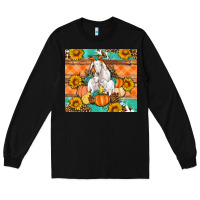 Black Goat family fall pumpkins gemstone Long Sleeve Tee - Artiststas