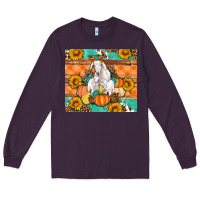 Plum Goat family fall pumpkins gemstone Long Sleeve Tee - Artiststas