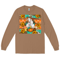 Toasted Coconut Goat family fall pumpkins gemstone Long Sleeve Tee - Artiststas