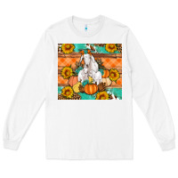 White Goat family fall pumpkins gemstone Long Sleeve Tee - Artiststas