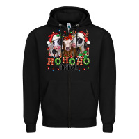 Black ho ho ho heifer christmas heifers Zipper Hoodie - Jasminsmagicworld