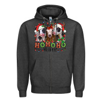 Charcoal Heather ho ho ho heifer christmas heifers Zipper Hoodie - Jasminsmagicworld