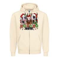 Sandshell ho ho ho heifer christmas heifers Zipper Hoodie - Jasminsmagicworld