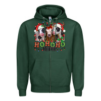 Sports Green ho ho ho heifer christmas heifers Zipper Hoodie - Jasminsmagicworld