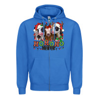 True Royal ho ho ho heifer christmas heifers Zipper Hoodie - Jasminsmagicworld
