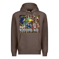 Coffee 4th of July Western Reel Cool Dad Bass Premium Hoodie - LillyAllenDesigns