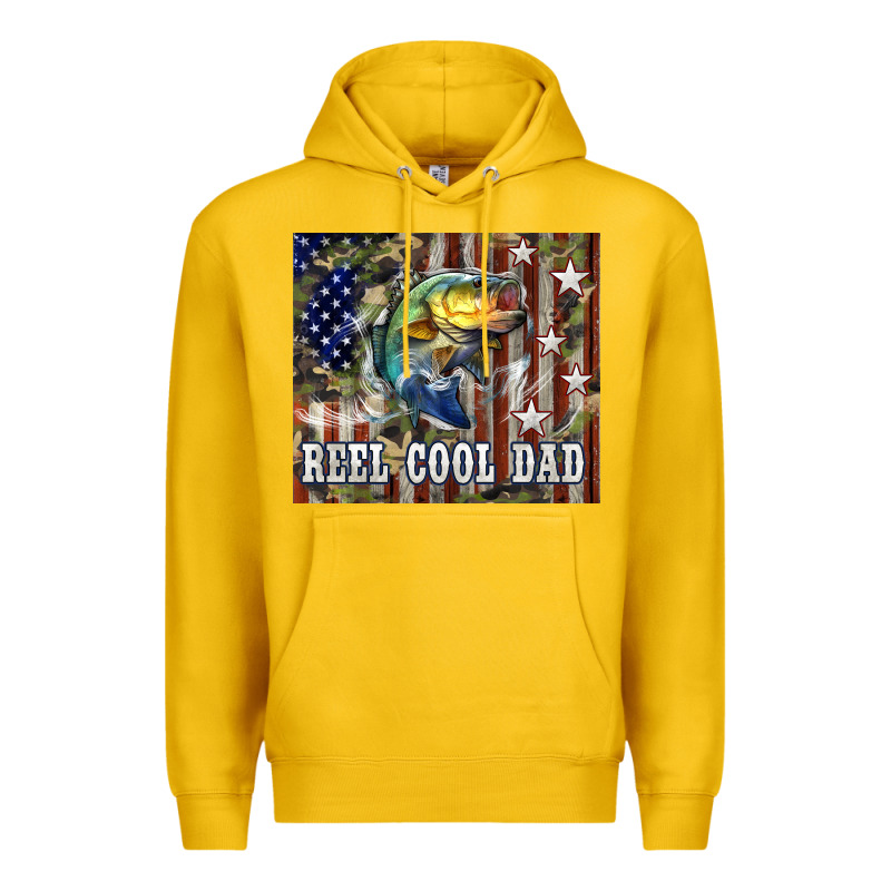 4th Of July Western Reel Cool Dad Bass Premium Hoodie by LillyAllenDesigns | Teevron