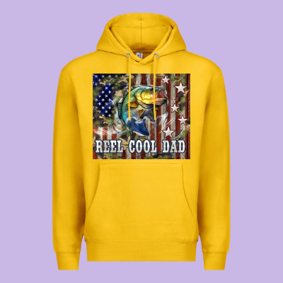 4th Of July Western Reel Cool Dad Bass Premium Hoodie Designed By Lillyallendesigns