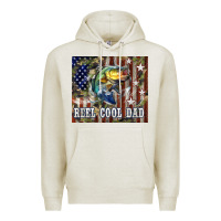 Oatmeal Heather 4th of July Western Reel Cool Dad Bass Premium Hoodie - LillyAllenDesigns